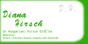 diana hirsch business card
